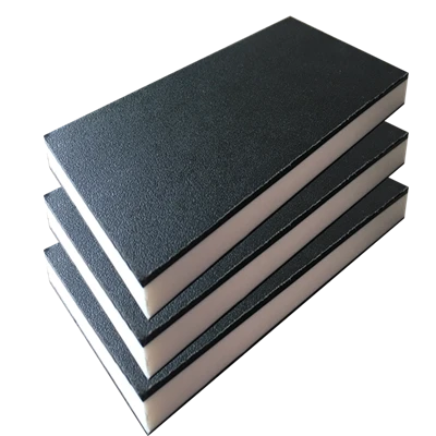 Foglio in HDPE bicolore: bianco su nero